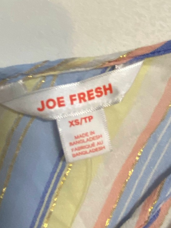 Joe Fresh Striped Tiered Midi Dress XS NWT - Picture 9 of 11